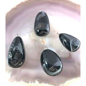 Black Striped Agate Tumbles